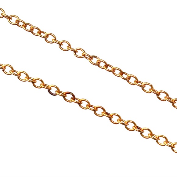 Vintage Van Doran Genuine Ruby Necklace Double Stone Pendant Gold Tone With Box - Picture 5 of 5